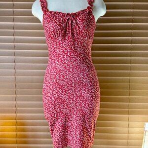 XS red bodycon dress